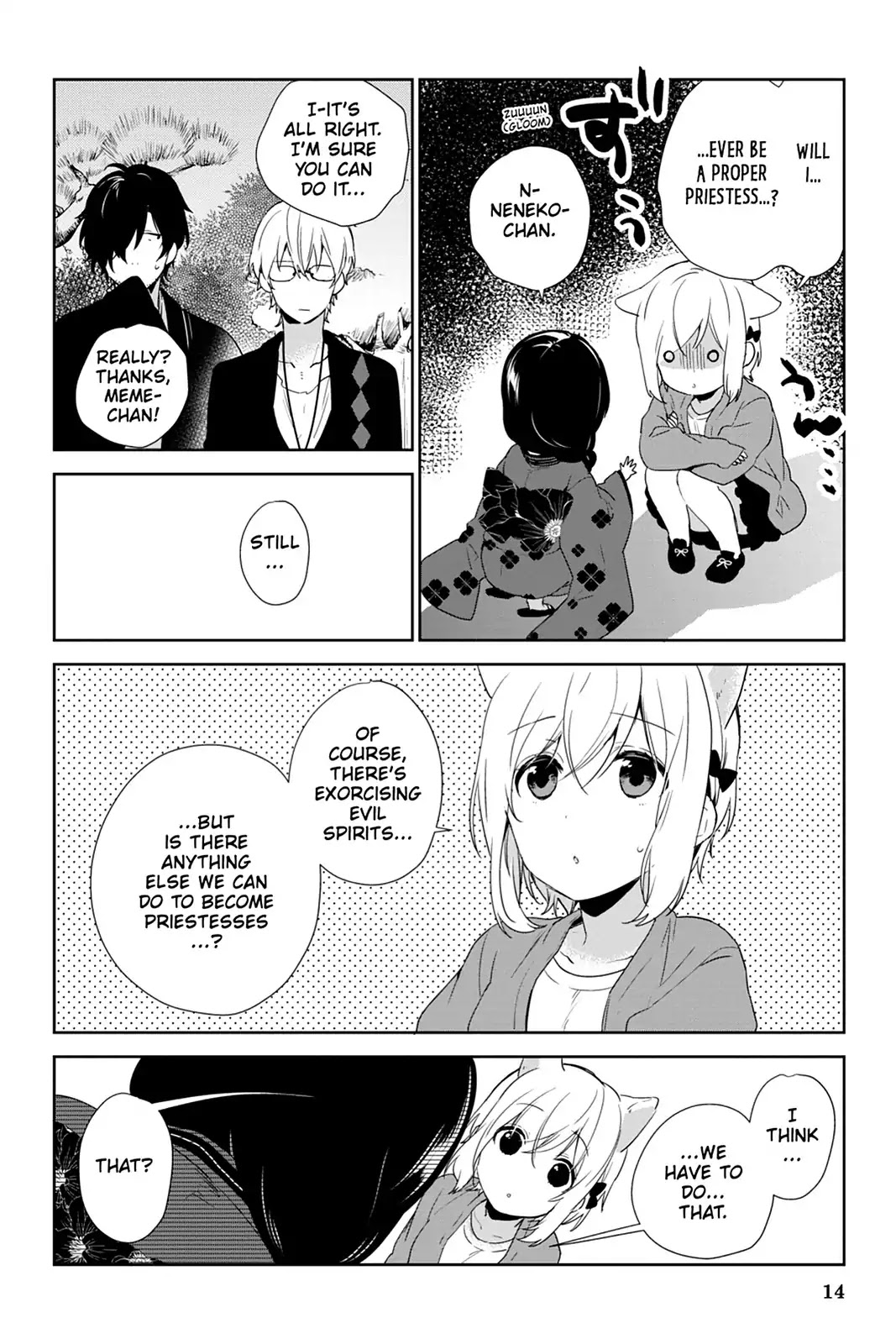 Kudamimi no Neko Chapter 37 page 16 - Chapter 37: Vol.8 Page 37: WATERFALL TRAINING WITH MEME-CHAN
