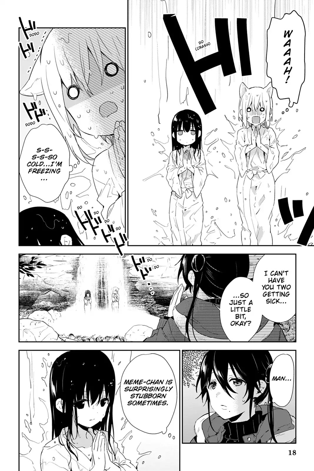 Kudamimi no Neko Chapter 37 page 20 - Chapter 37: Vol.8 Page 37: WATERFALL TRAINING WITH MEME-CHAN