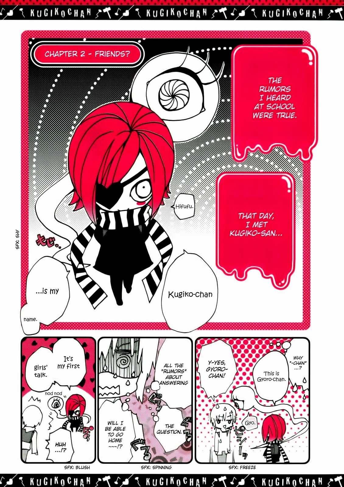 Kugiko-chan Chapter 2 page 1 - Chapter 2: Friends?