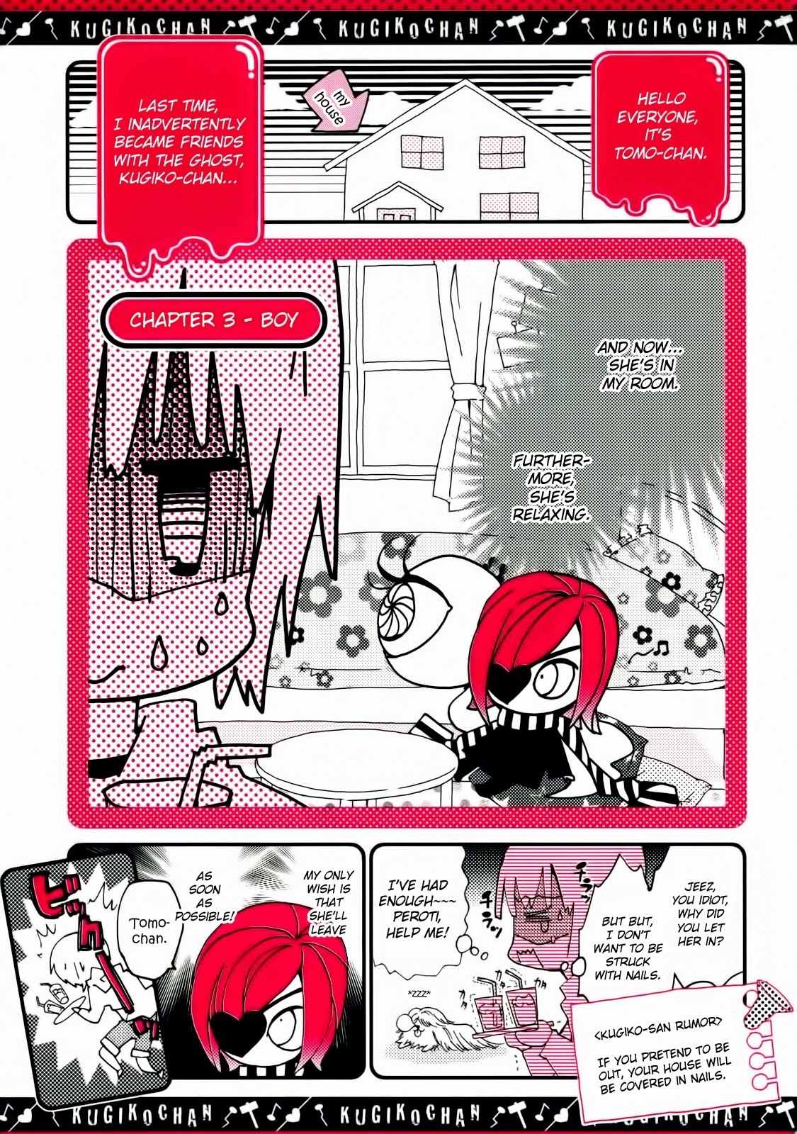 Kugiko-chan Chapter 3 page 1 - Chapter 3: Boy