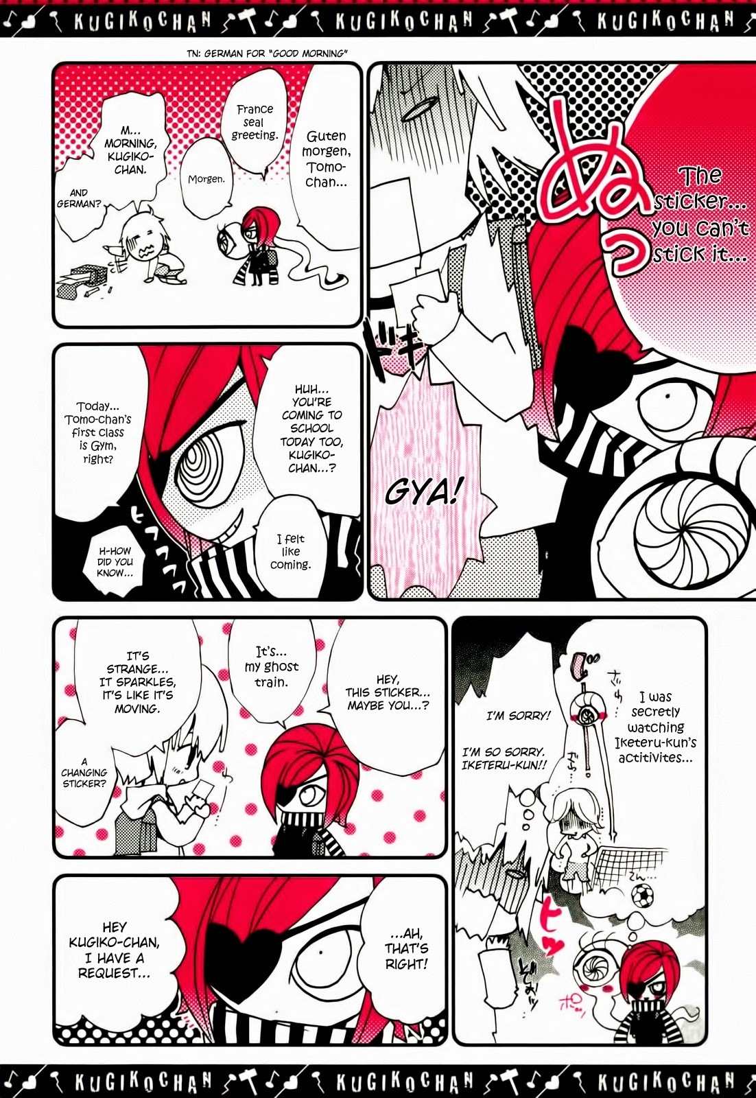 Kugiko-chan Chapter 4 page 2 - Chapter 4: Ghost Sticker