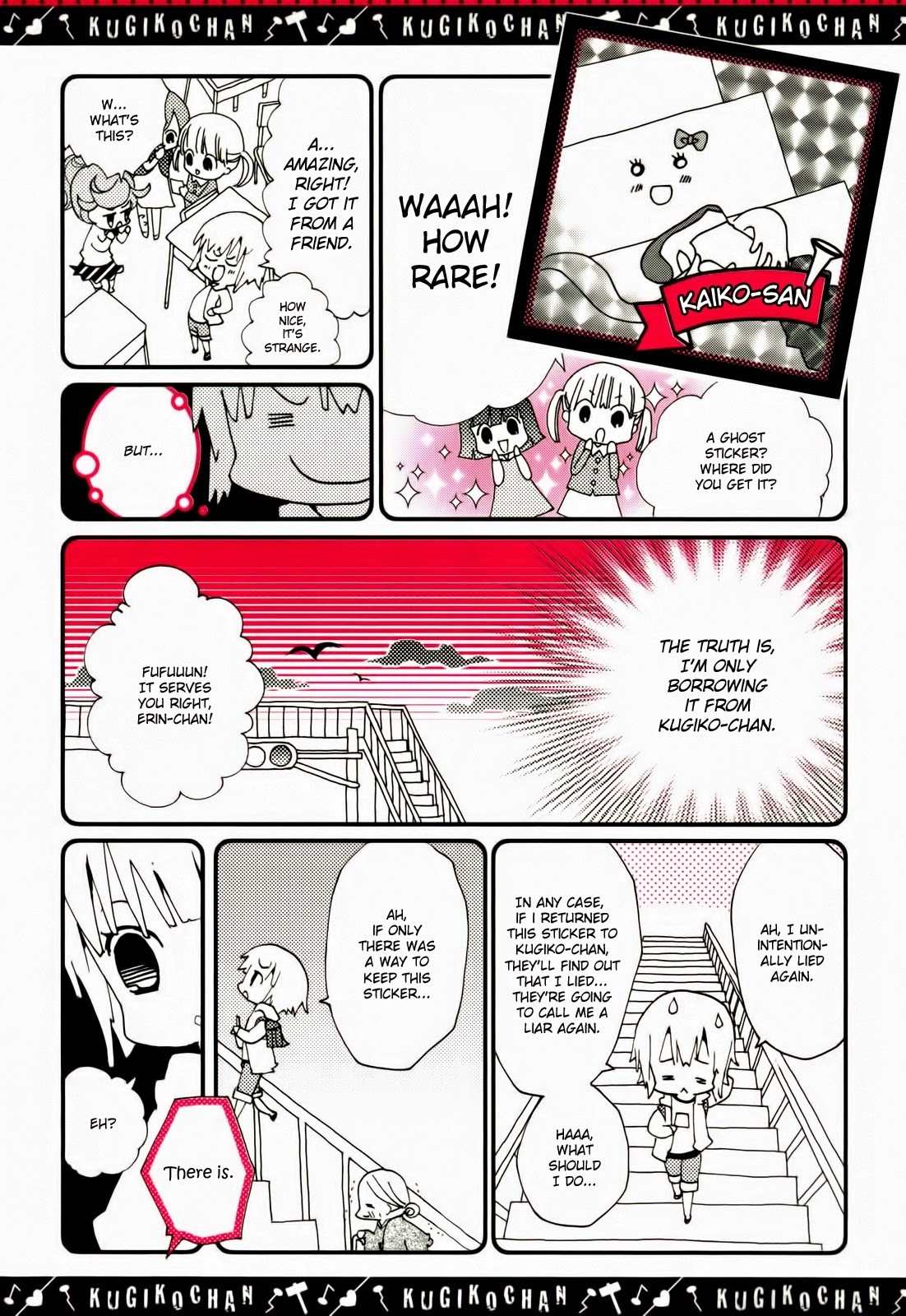 Kugiko-chan Chapter 4 page 4 - Chapter 4: Ghost Sticker
