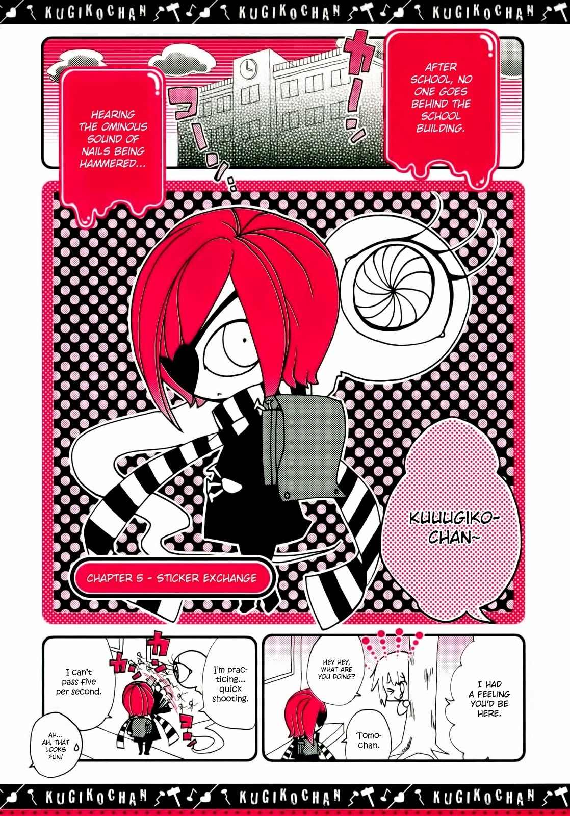 Kugiko-chan Chapter 5 page 1 - Chapter 5: Sticker Exchange