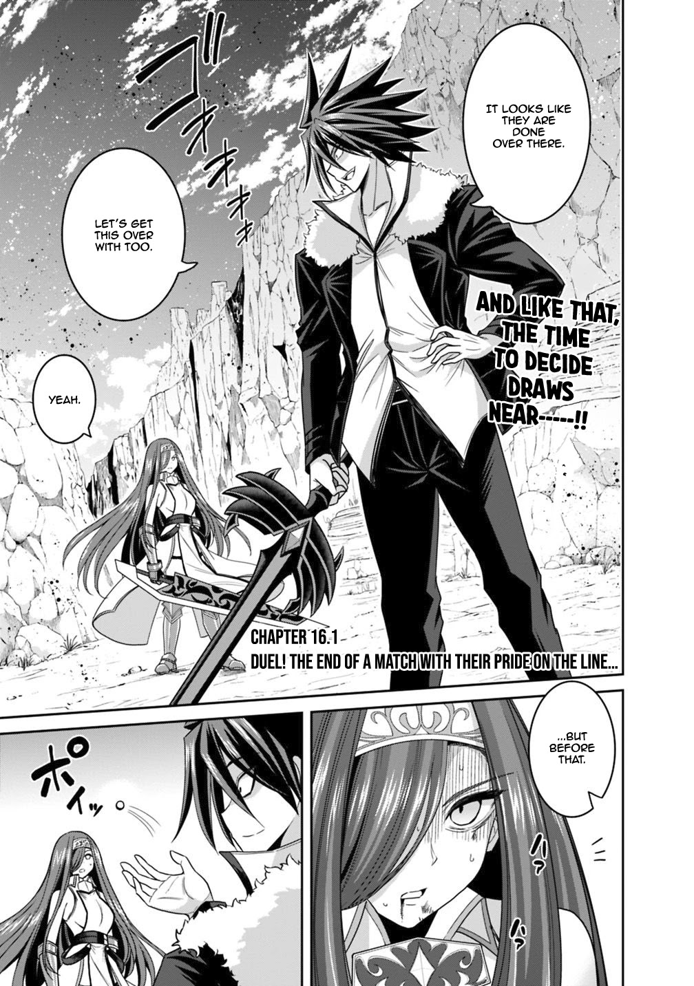 Kujibiki Tokushou Musou Harem-ken Chapter 16.1 page 2 - Chapter 16.1 - 16.2: Duel! The End Of A Match With Their Pride On The Line...