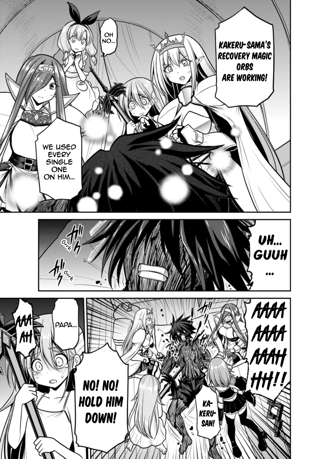 Kujibiki Tokushou Musou Harem-ken Chapter 23.1 page 10 - Chapter 23.1 - 23.2: The 777x man falls in the flames! Part 1