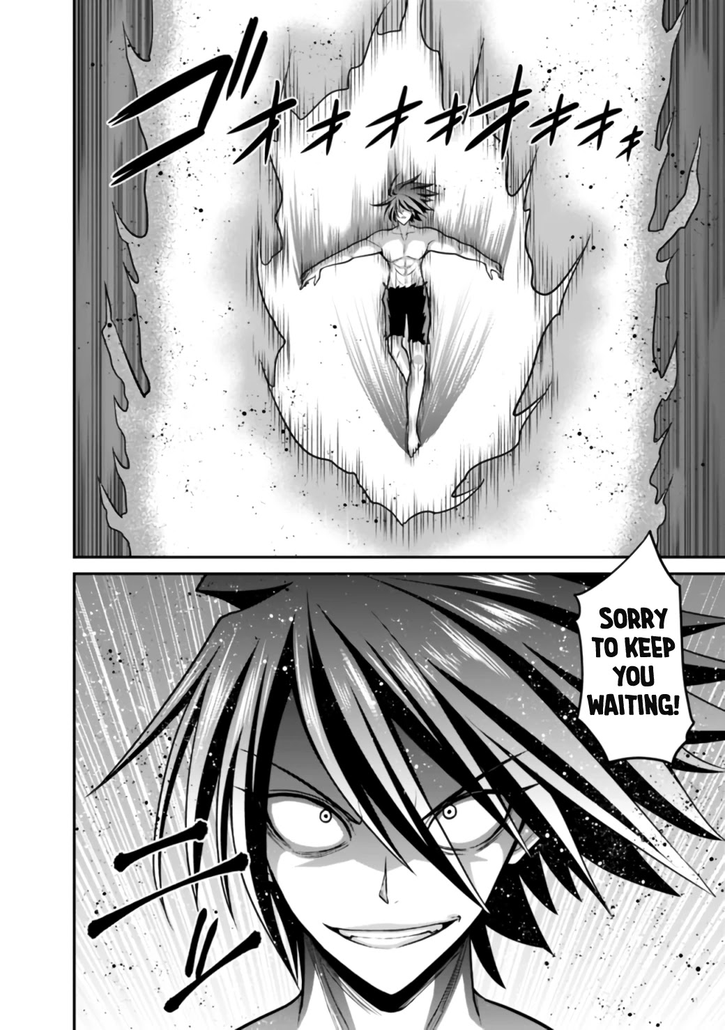 Kujibiki Tokushou Musou Harem-ken Chapter 25.1 page 32 - Chapter 25.1 - 25.2: Hold the Light in Both Hands! Rise again, 777x Man!
