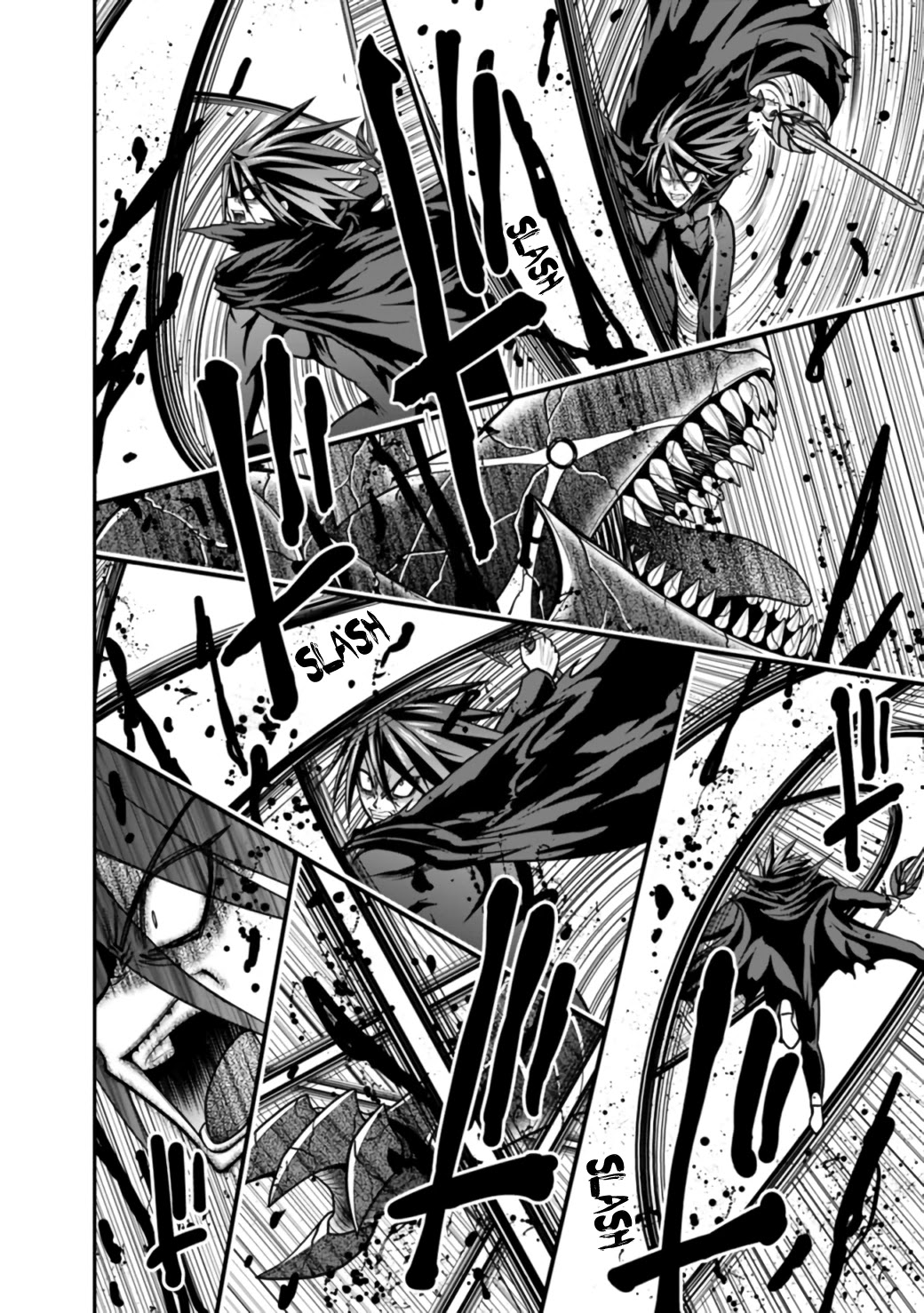 Kujibiki Tokushou Musou Harem-ken Chapter 26.1 page 30 - Chapter 26.1 - 26.2: Farewell, Crimson Dragon! Astonishing, Superb, Two Demon Sword Style!