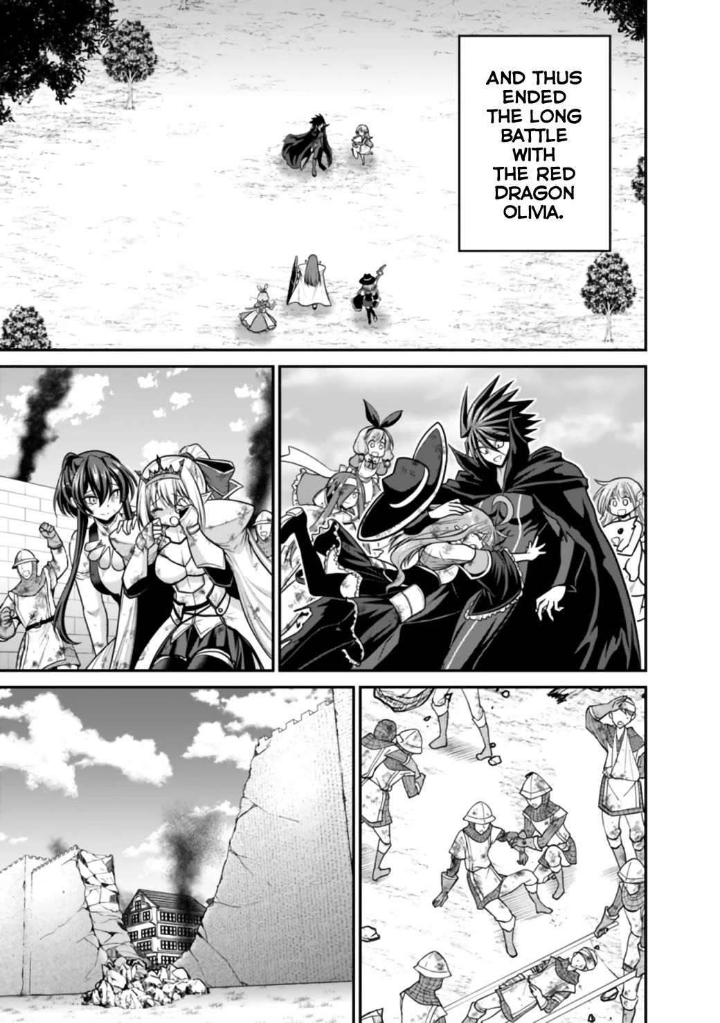 Kujibiki Tokushou Musou Harem-ken Chapter 27.1 page 8 - Chapter 27.1 - 27.2: To my beloved ones...We'll keep overcoming any hardships ♥