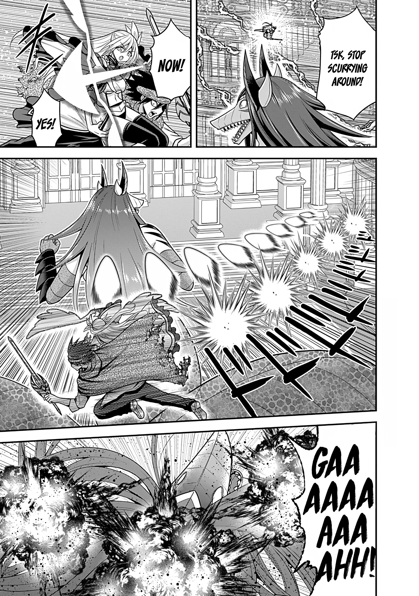 Kujibiki Tokushou Musou Harem-ken Chapter 34 page 16 - Chapter 34: A Diabolical Witchcraft of Horror! Awaken, The Demon Sword's New Power!