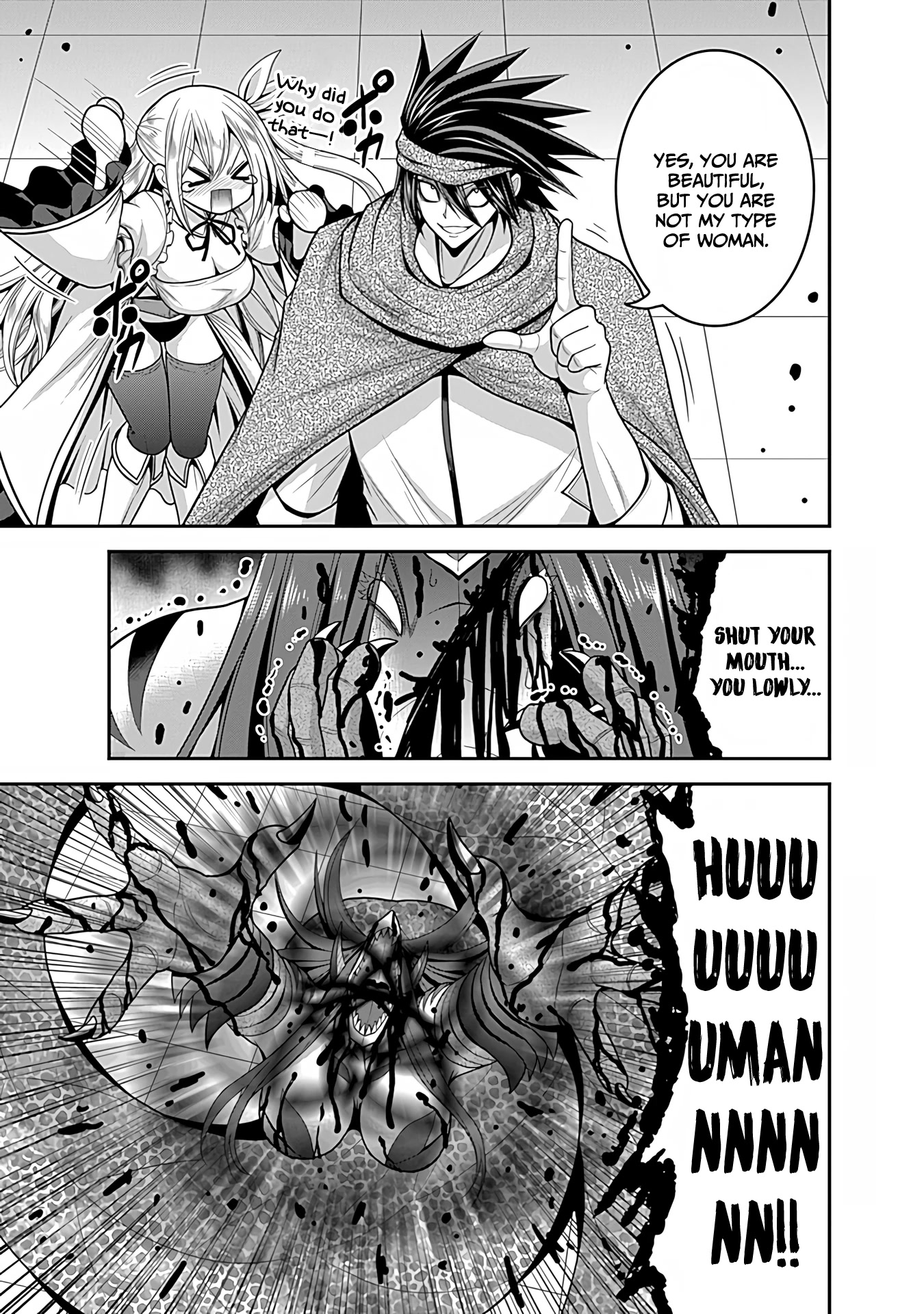 Kujibiki Tokushou Musou Harem-ken Chapter 34 page 20 - Chapter 34: A Diabolical Witchcraft of Horror! Awaken, The Demon Sword's New Power!