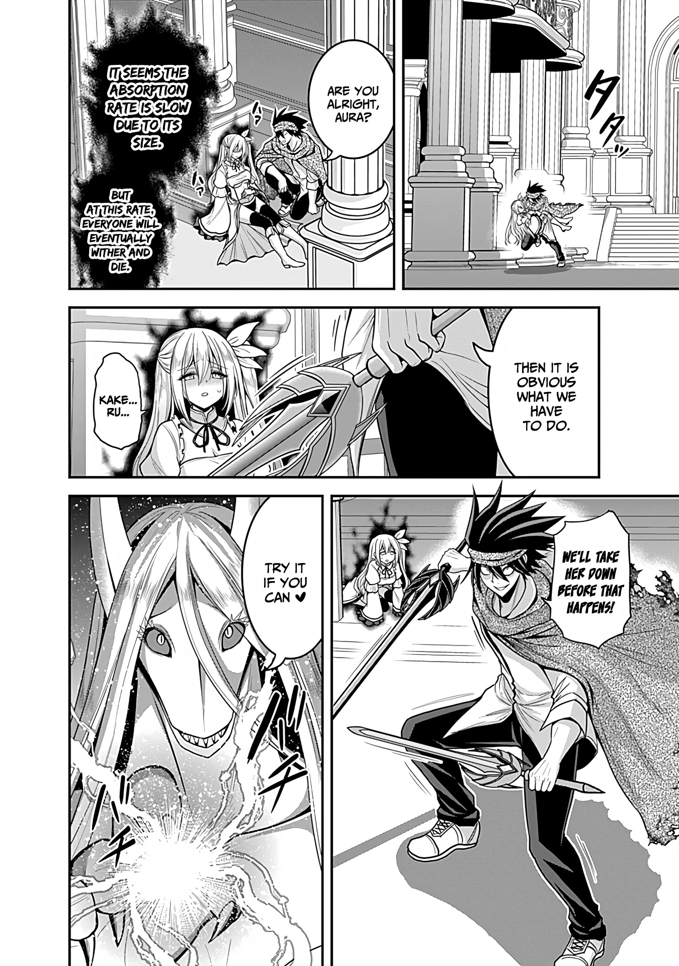 Kujibiki Tokushou Musou Harem-ken Chapter 34 page 27 - Chapter 34: A Diabolical Witchcraft of Horror! Awaken, The Demon Sword's New Power!