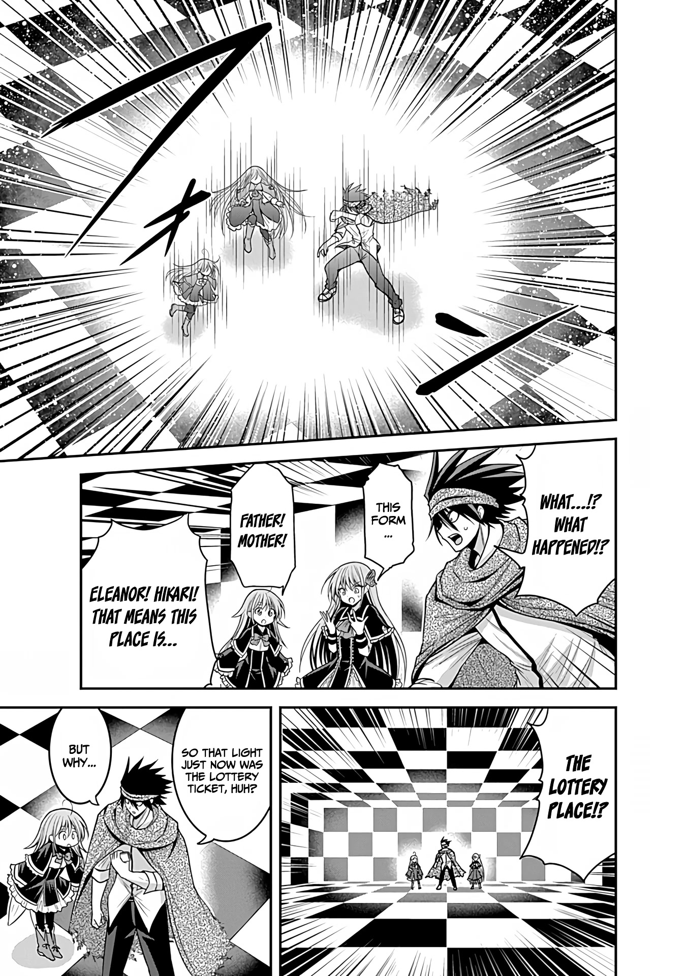 Kujibiki Tokushou Musou Harem-ken Chapter 34 page 34 - Chapter 34: A Diabolical Witchcraft of Horror! Awaken, The Demon Sword's New Power!