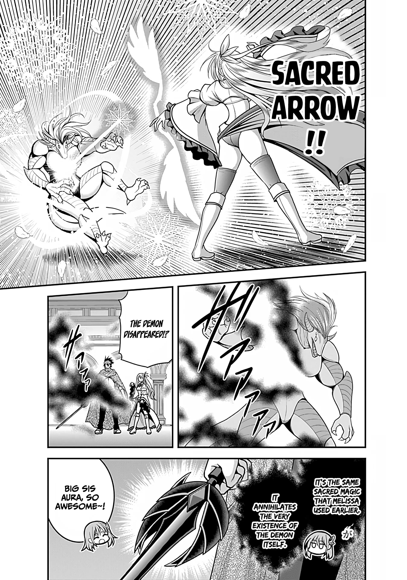 Kujibiki Tokushou Musou Harem-ken Chapter 34 page 4 - Chapter 34: A Diabolical Witchcraft of Horror! Awaken, The Demon Sword's New Power!