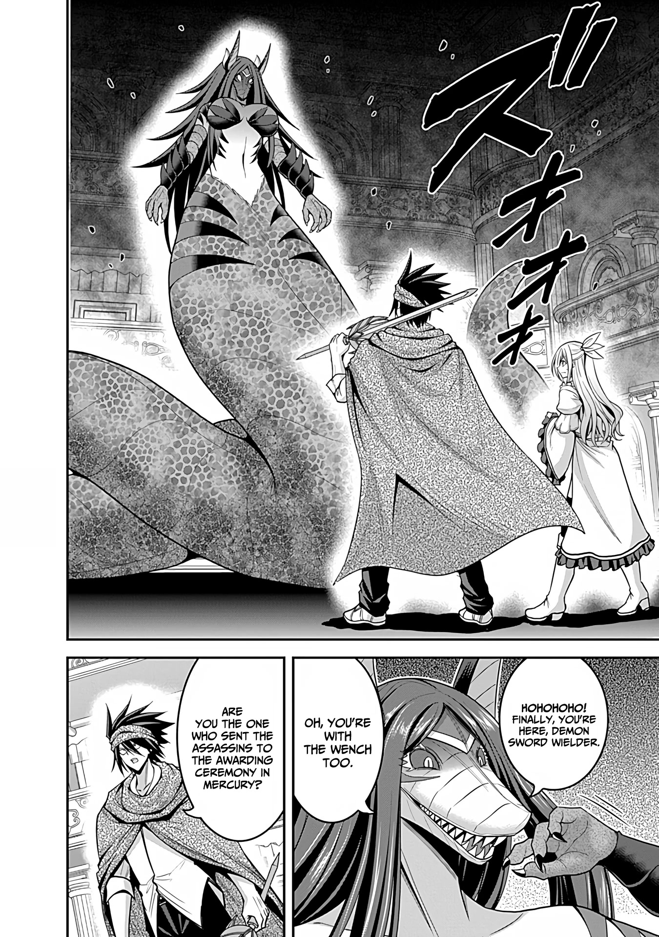 Kujibiki Tokushou Musou Harem-ken Chapter 34 page 9 - Chapter 34: A Diabolical Witchcraft of Horror! Awaken, The Demon Sword's New Power!