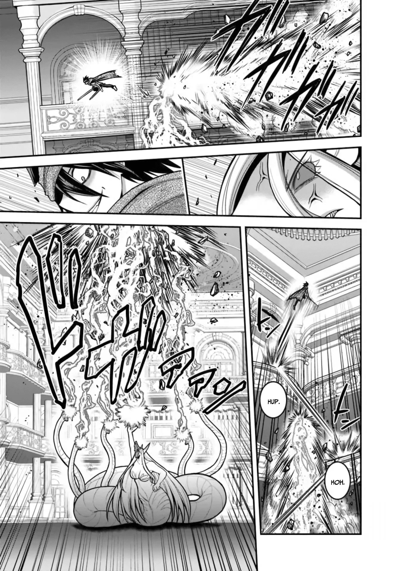 Kujibiki Tokushou Musou Harem-ken Chapter 35 page 12 - Chapter 35: Mysterious power! A double slash and a purifying spell!