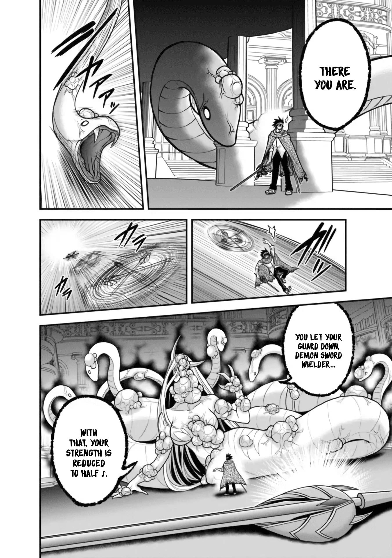 Kujibiki Tokushou Musou Harem-ken Chapter 35 page 19 - Chapter 35: Mysterious power! A double slash and a purifying spell!