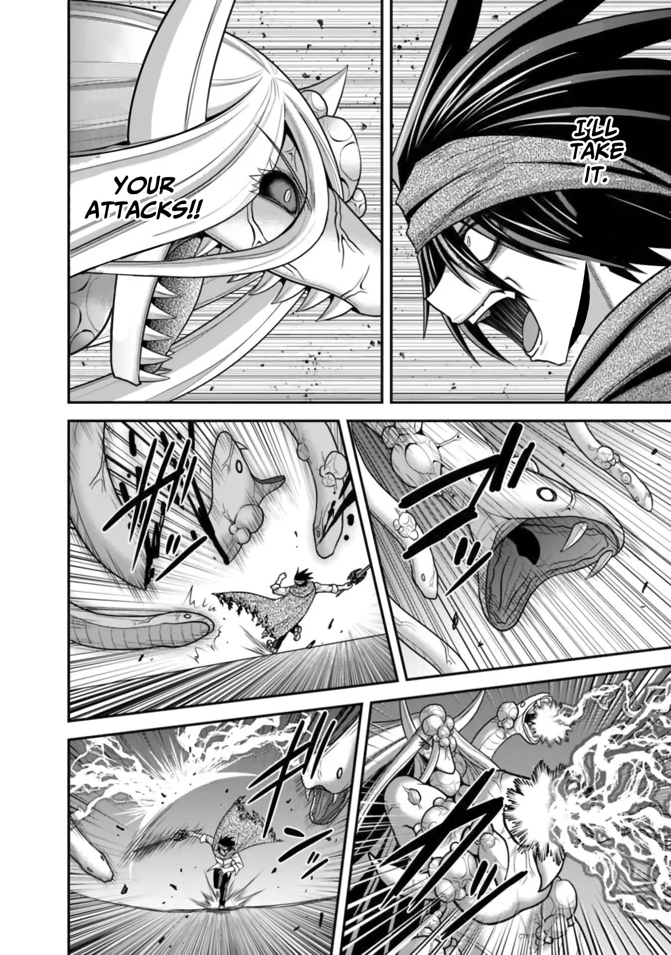 Kujibiki Tokushou Musou Harem-ken Chapter 35 page 21 - Chapter 35: Mysterious power! A double slash and a purifying spell!