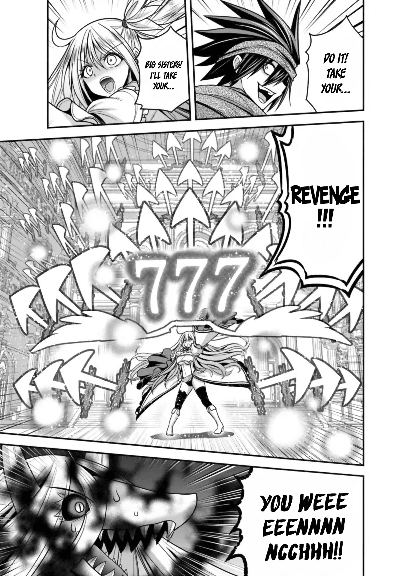 Kujibiki Tokushou Musou Harem-ken Chapter 35 page 30 - Chapter 35: Mysterious power! A double slash and a purifying spell!
