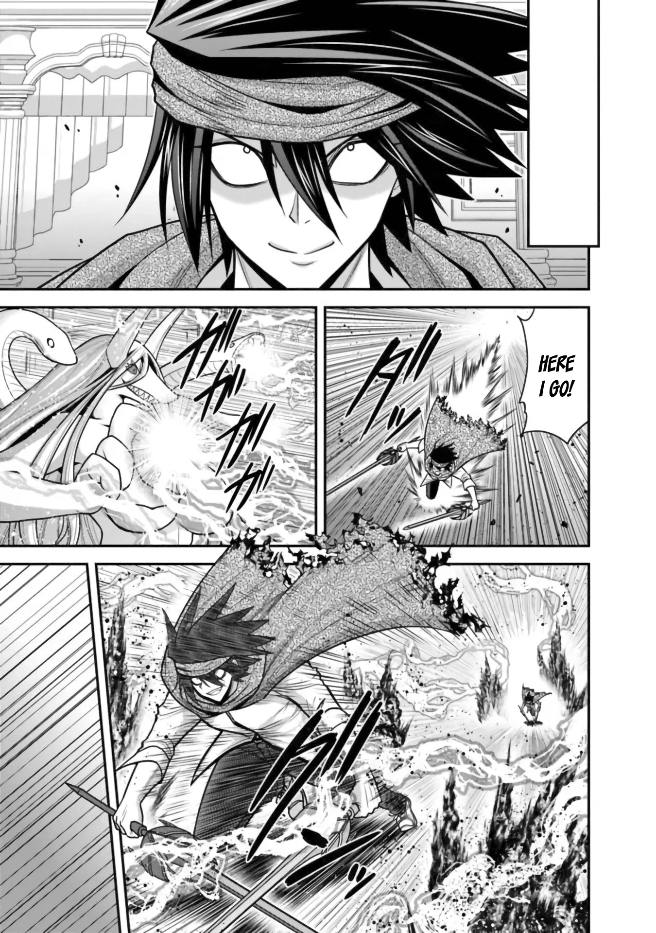Kujibiki Tokushou Musou Harem-ken Chapter 35 page 6 - Chapter 35: Mysterious power! A double slash and a purifying spell!