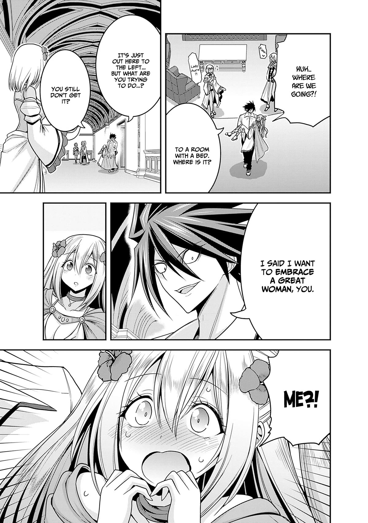 Kujibiki Tokushou Musou Harem-ken Chapter 36 page 22 - Chapter 36: Overcoming grief, the determination of princess Aura!