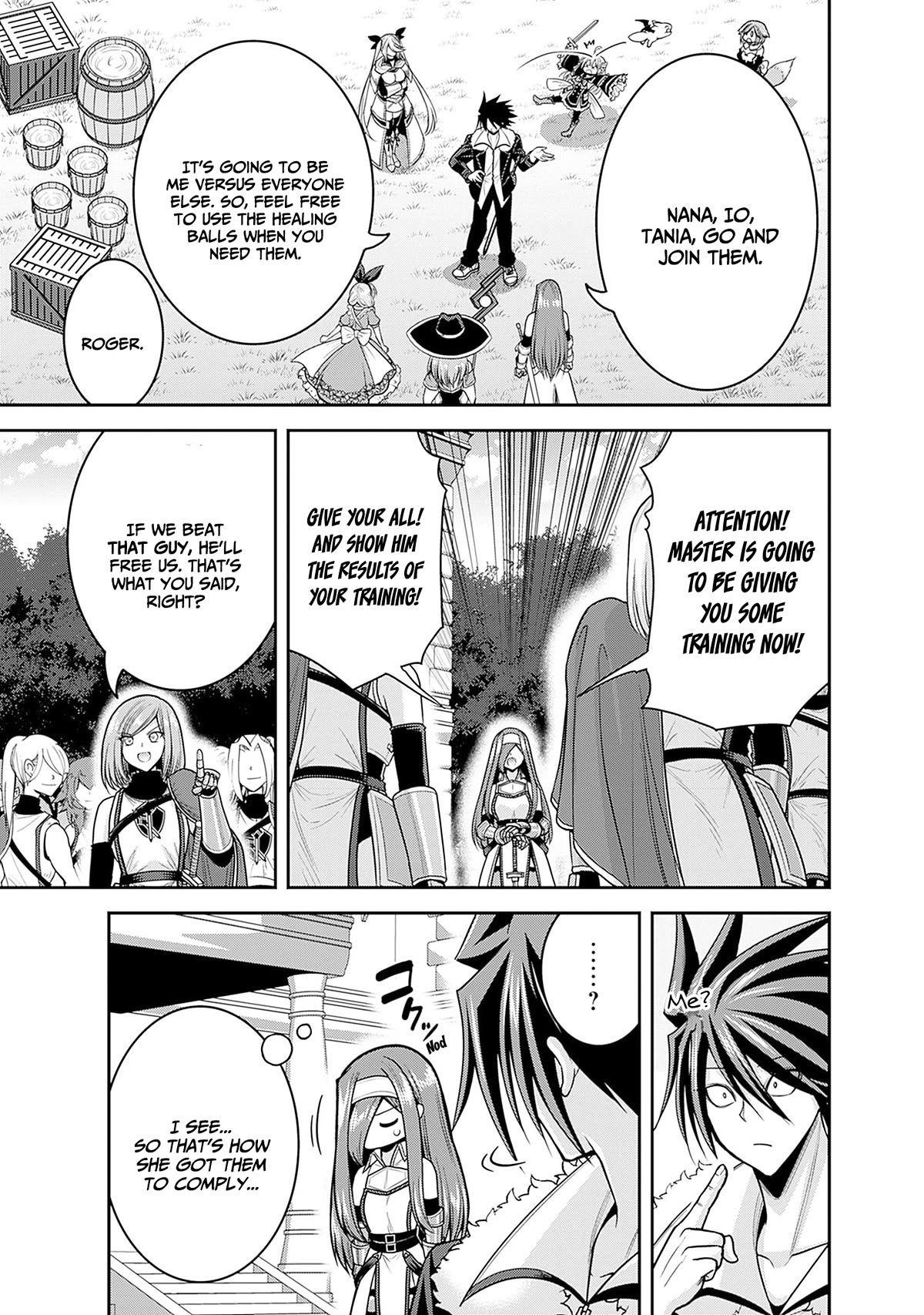 Kujibiki Tokushou Musou Harem-ken Chapter 37 page 16 - Chapter 37: Assemble brave warriors! Establishment of the elite guards!