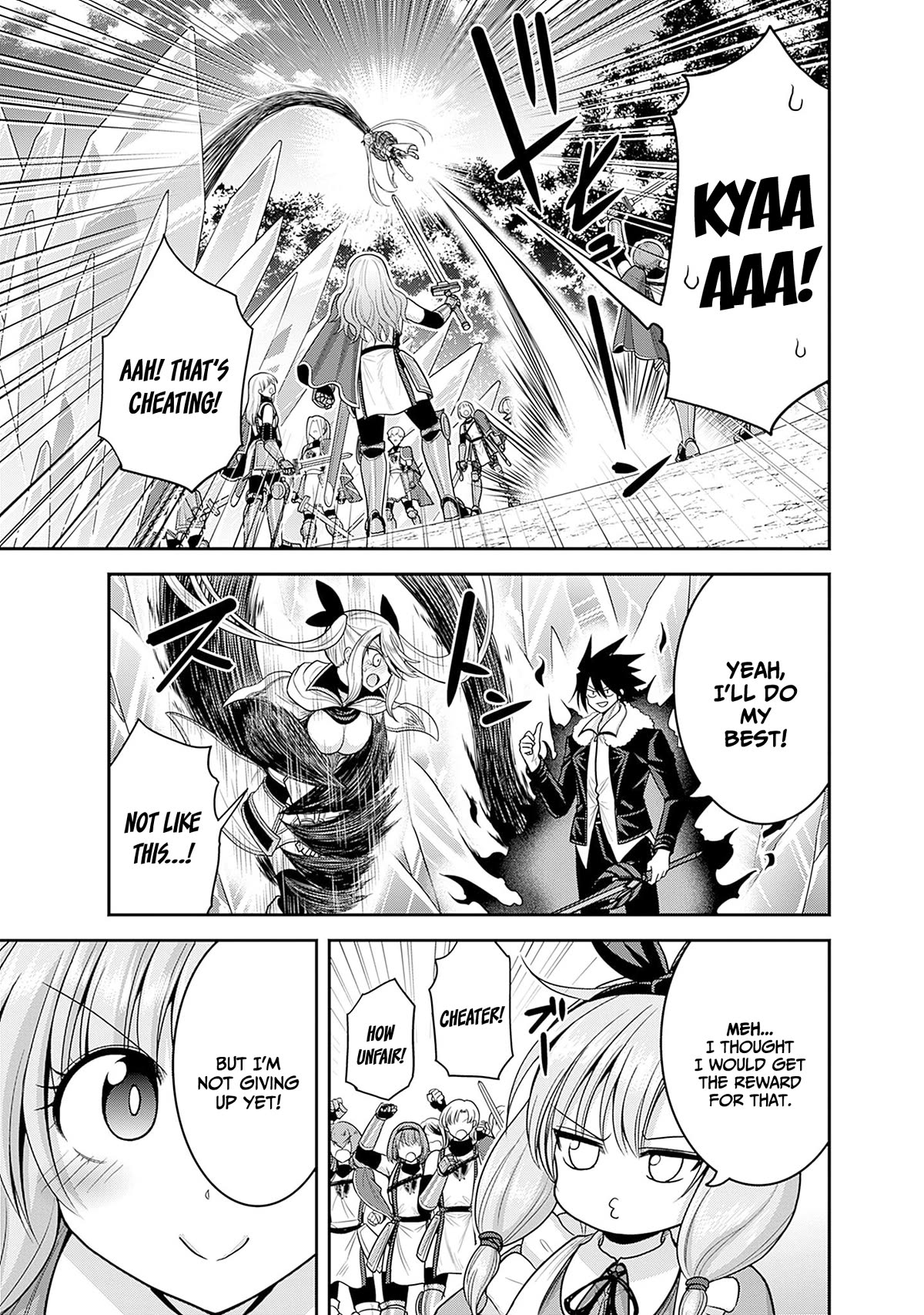 Kujibiki Tokushou Musou Harem-ken Chapter 38 page 4 - Chapter 38: Clashing passion! Formation of Kakeru's guard!