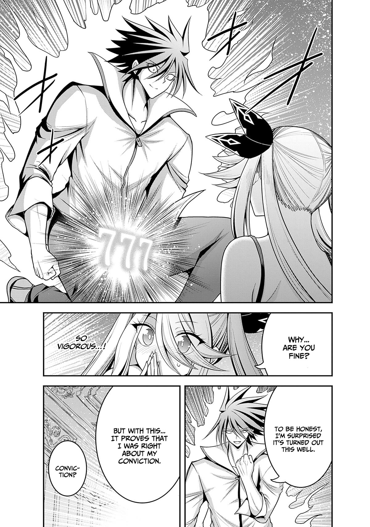 Kujibiki Tokushou Musou Harem-ken Chapter 39 page 9 - Chapter 39: For the sake of one love! Life force x777!