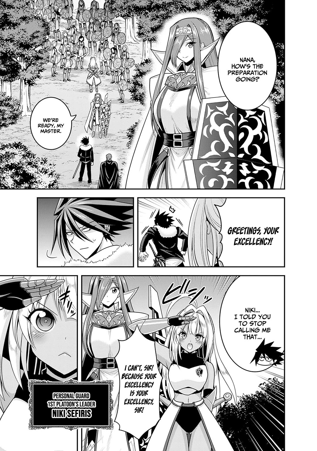 Kujibiki Tokushou Musou Harem-ken Chapter 41 page 6 - Chapter 41: First battle! Personal guard, advance!