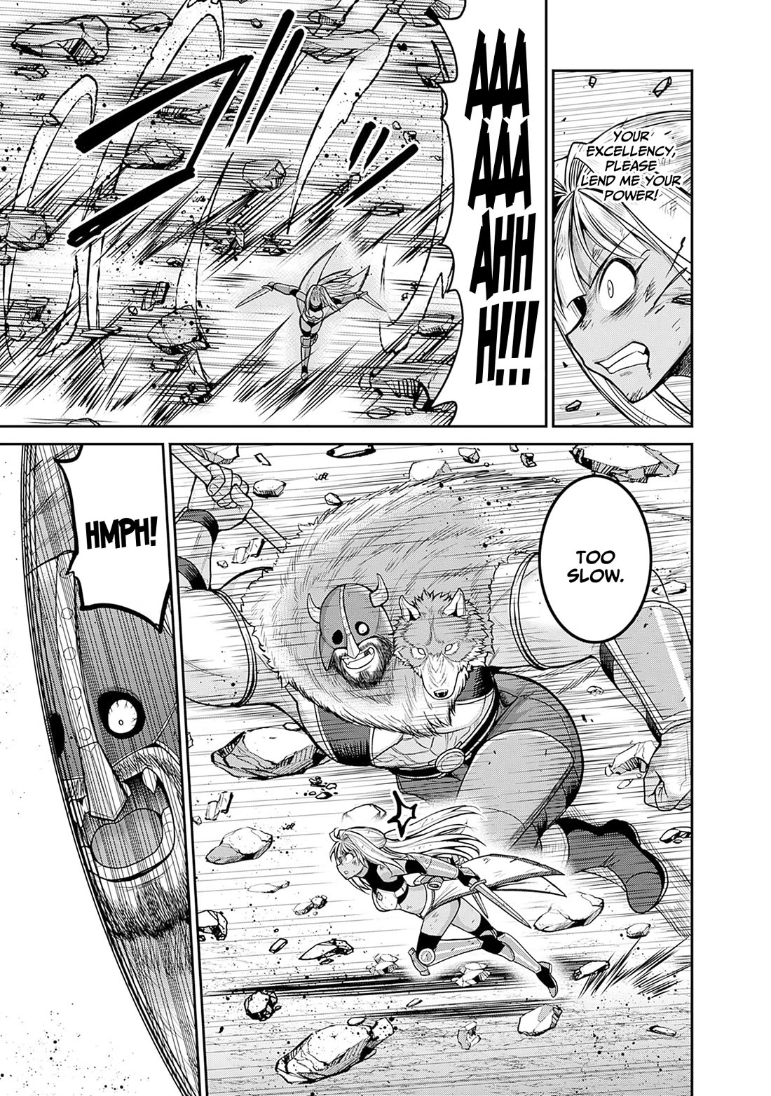Kujibiki Tokushou Musou Harem-ken Chapter 42 page 17 - Chapter 42: The personal guard's crisis! Fear, The Barbarian Overlord's on a hunt!