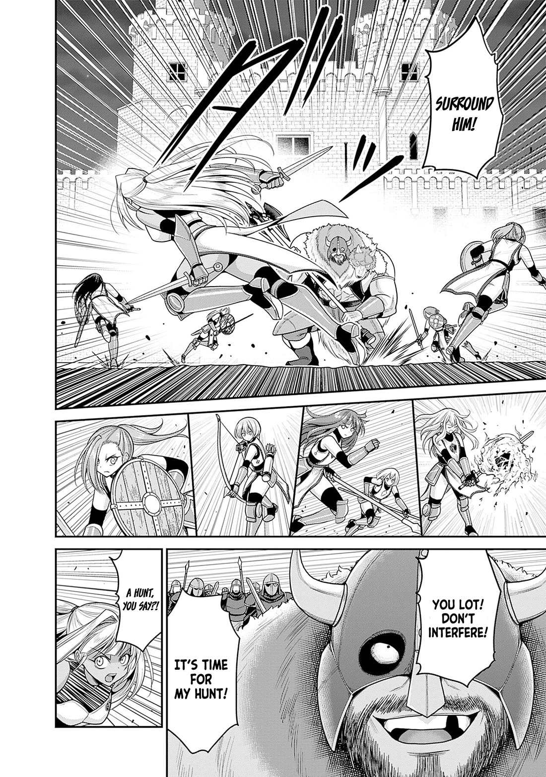 Kujibiki Tokushou Musou Harem-ken Chapter 42 page 7 - Chapter 42: The personal guard's crisis! Fear, The Barbarian Overlord's on a hunt!