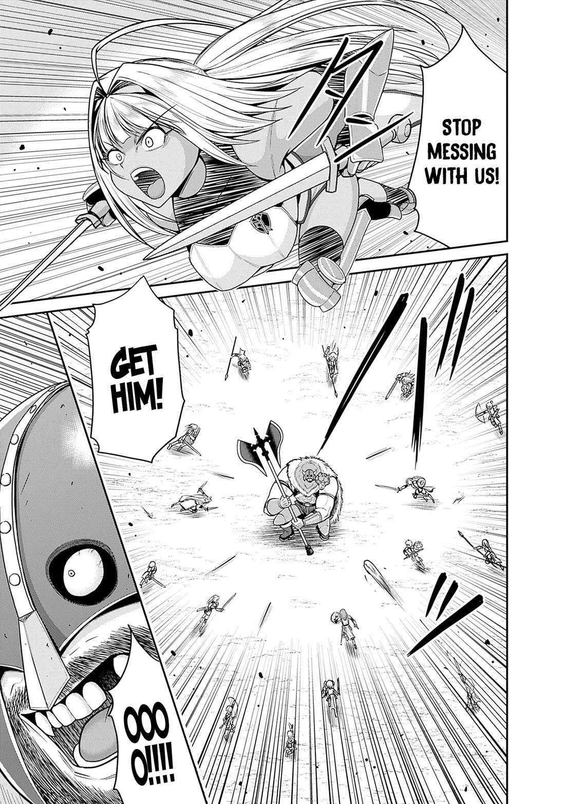 Kujibiki Tokushou Musou Harem-ken Chapter 42 page 8 - Chapter 42: The personal guard's crisis! Fear, The Barbarian Overlord's on a hunt!