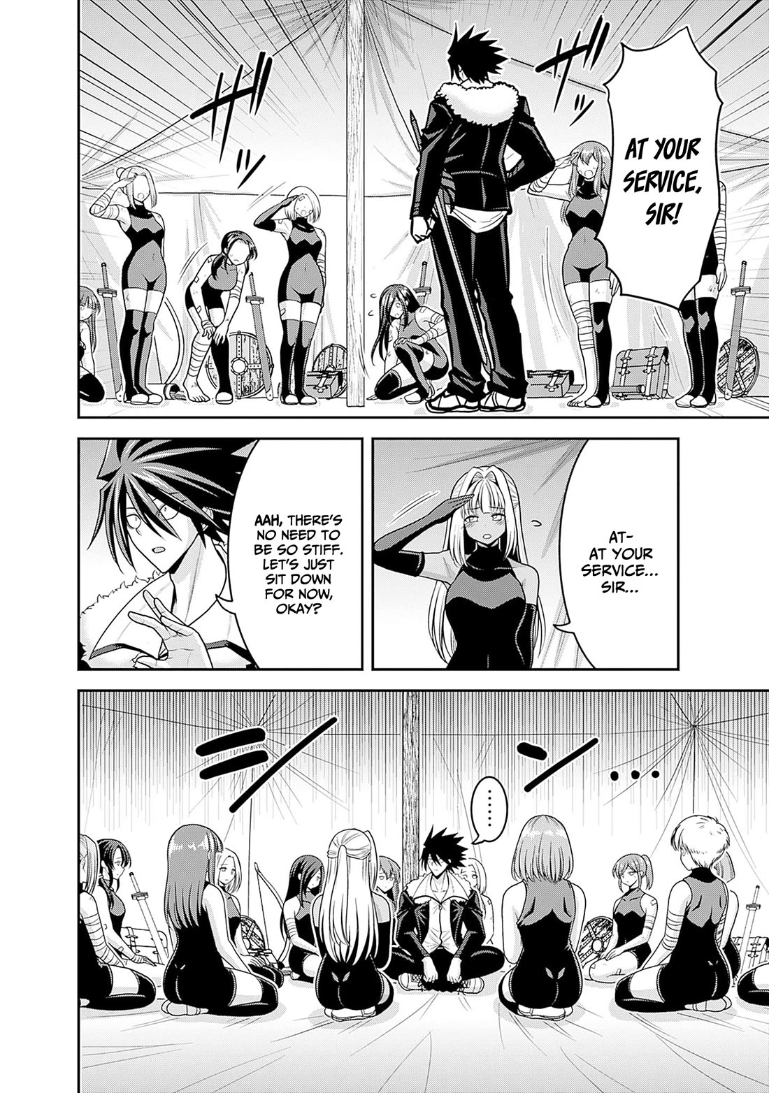 Kujibiki Tokushou Musou Harem-ken Chapter 43 page 3 - Chapter 43: Be proud! Brave warriors who will rebuild The Kingdom, Assemble!