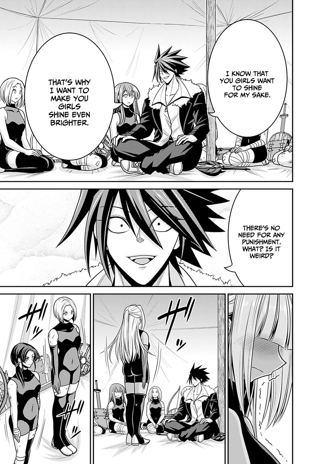 Kujibiki Tokushou Musou Harem-ken Chapter 43 page 8 - Chapter 43: Be proud! Brave warriors who will rebuild The Kingdom, Assemble!