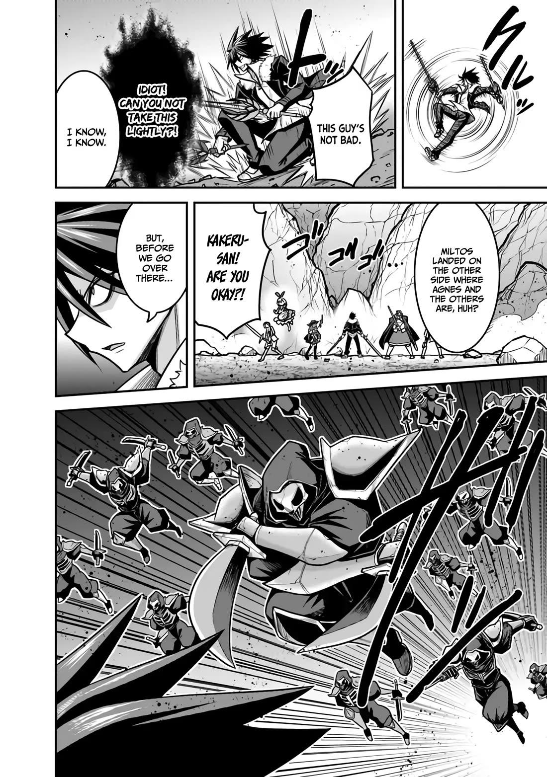 Kujibiki Tokushou Musou Harem-ken Chapter 46 page 15 - Chapter 46: The Mighty Wielder of the Magic Sword, The Sword Warlord Miltos Attacks!