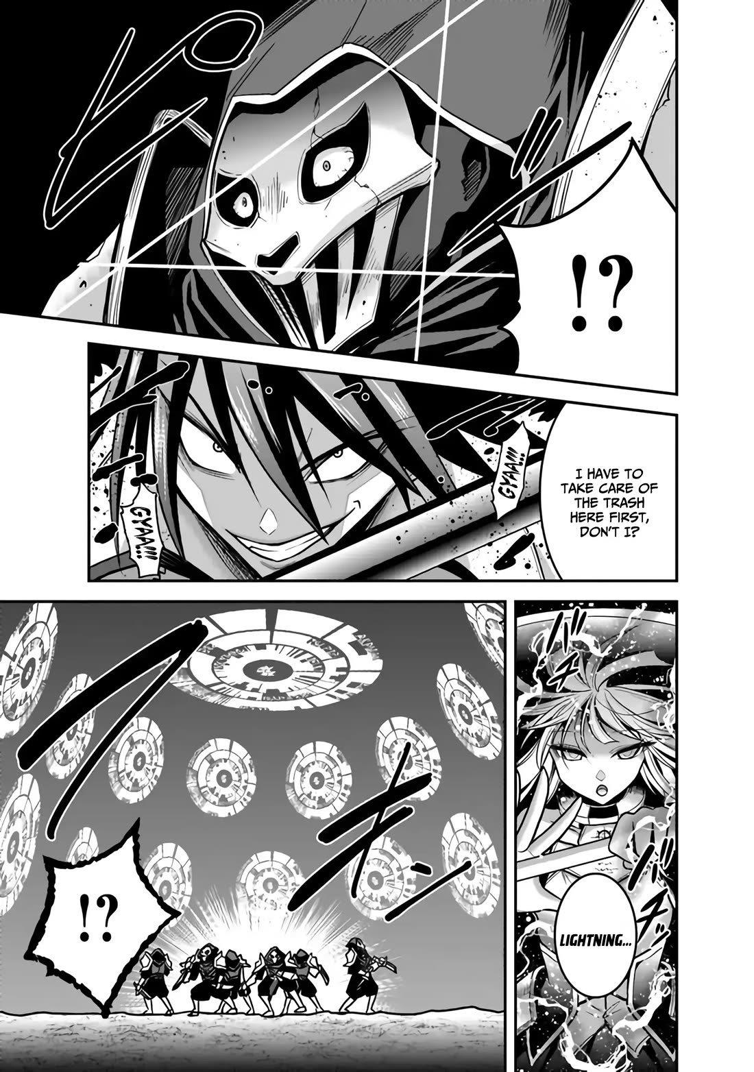 Kujibiki Tokushou Musou Harem-ken Chapter 46 page 16 - Chapter 46: The Mighty Wielder of the Magic Sword, The Sword Warlord Miltos Attacks!