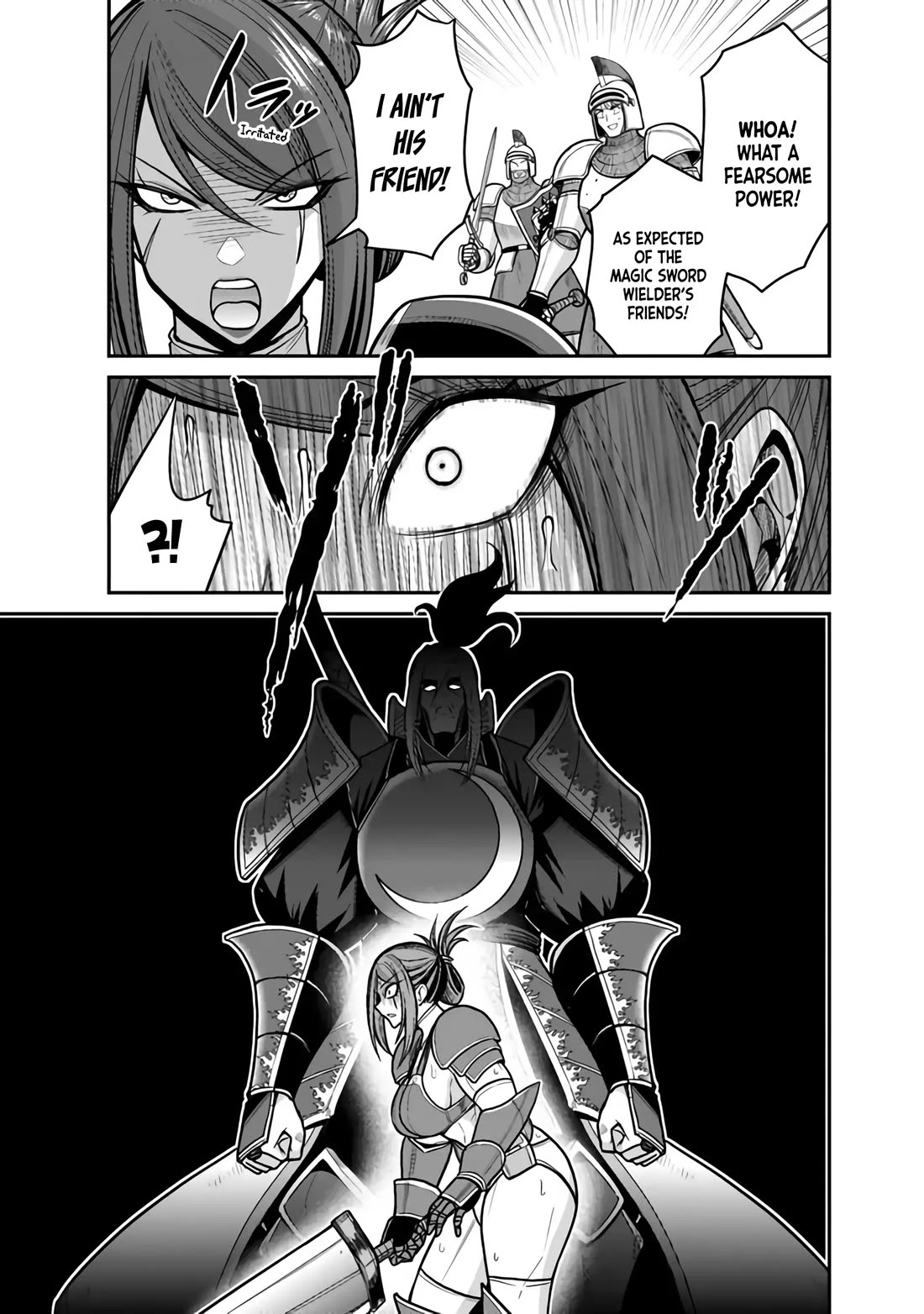 Kujibiki Tokushou Musou Harem-ken Chapter 46 page 20 - Chapter 46: The Mighty Wielder of the Magic Sword, The Sword Warlord Miltos Attacks!