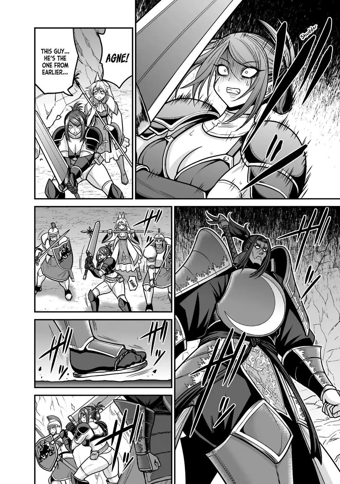 Kujibiki Tokushou Musou Harem-ken Chapter 46 page 21 - Chapter 46: The Mighty Wielder of the Magic Sword, The Sword Warlord Miltos Attacks!