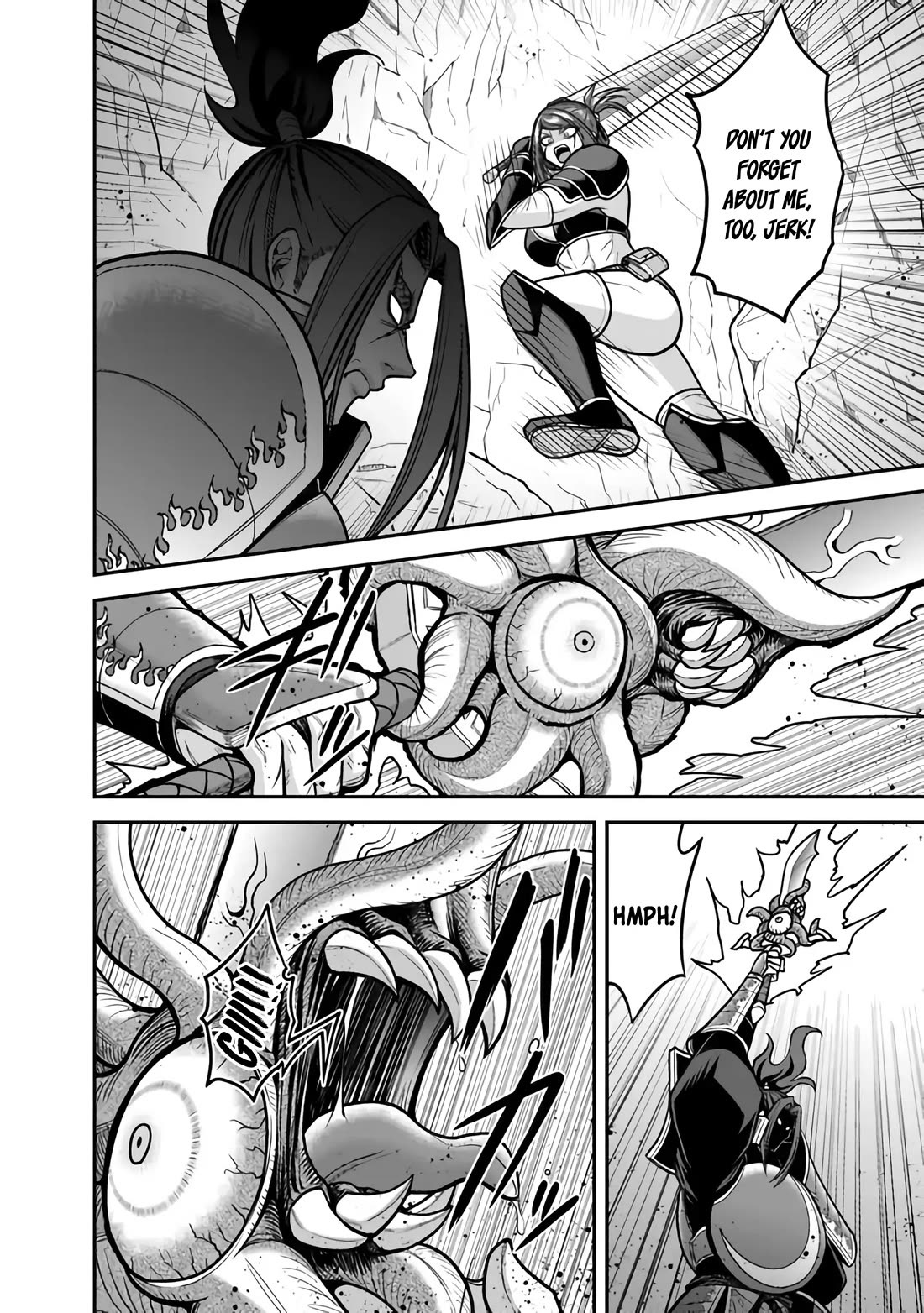 Kujibiki Tokushou Musou Harem-ken Chapter 46 page 27 - Chapter 46: The Mighty Wielder of the Magic Sword, The Sword Warlord Miltos Attacks!