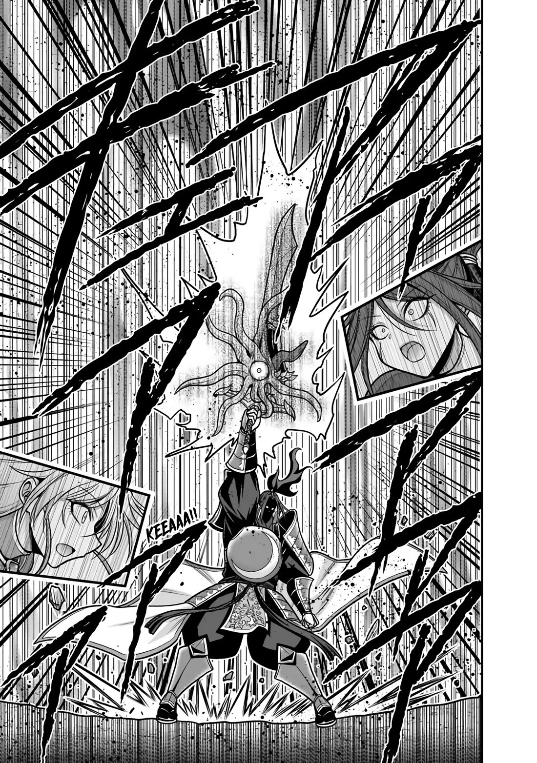 Kujibiki Tokushou Musou Harem-ken Chapter 46 page 28 - Chapter 46: The Mighty Wielder of the Magic Sword, The Sword Warlord Miltos Attacks!