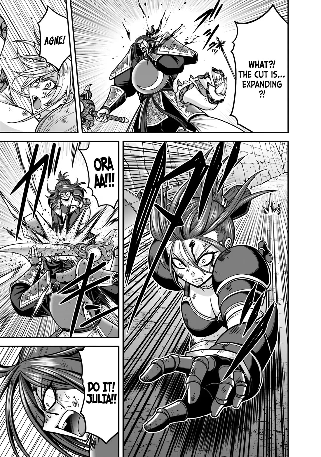 Kujibiki Tokushou Musou Harem-ken Chapter 47 page 16 - Chapter 47: Head-on Clash! Ultimate Devilish Sword Vs. The Power of Bond!
