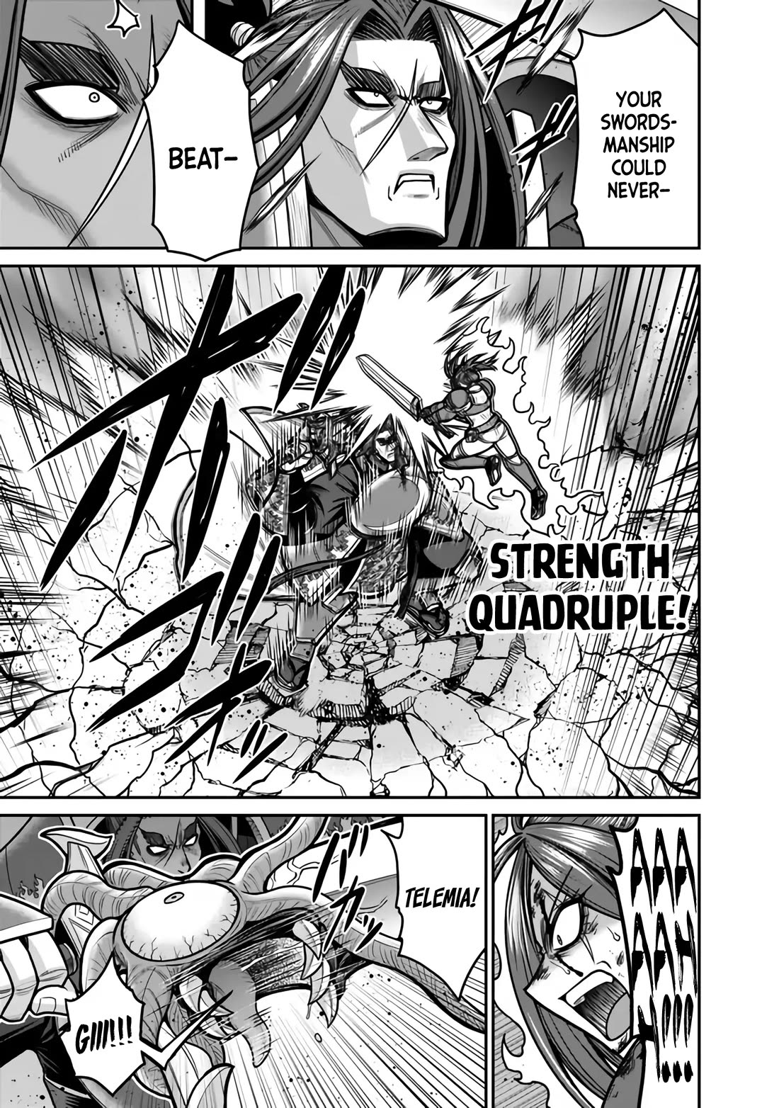 Kujibiki Tokushou Musou Harem-ken Chapter 47 page 18 - Chapter 47: Head-on Clash! Ultimate Devilish Sword Vs. The Power of Bond!