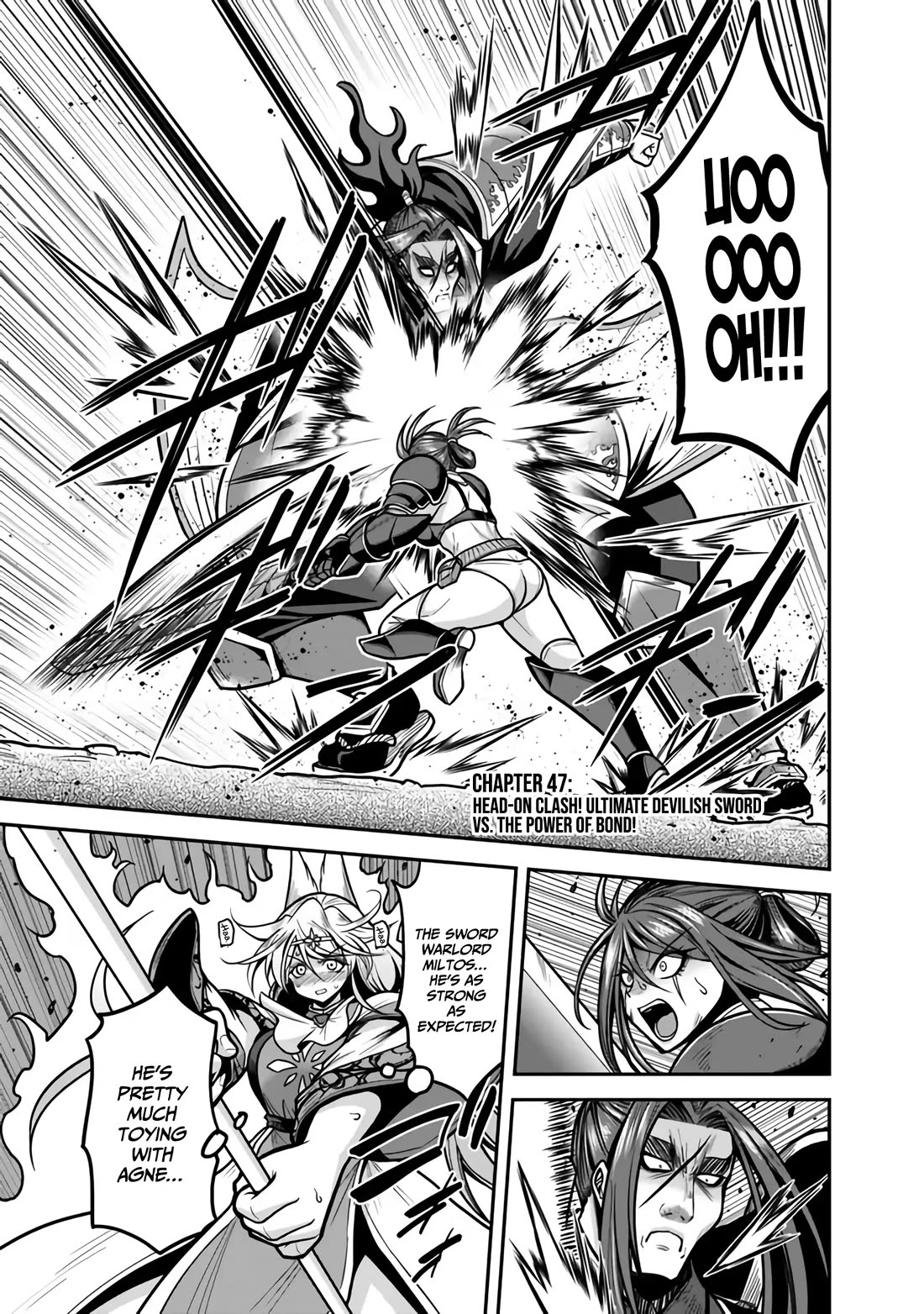 Kujibiki Tokushou Musou Harem-ken Chapter 47 page 2 - Chapter 47: Head-on Clash! Ultimate Devilish Sword Vs. The Power of Bond!