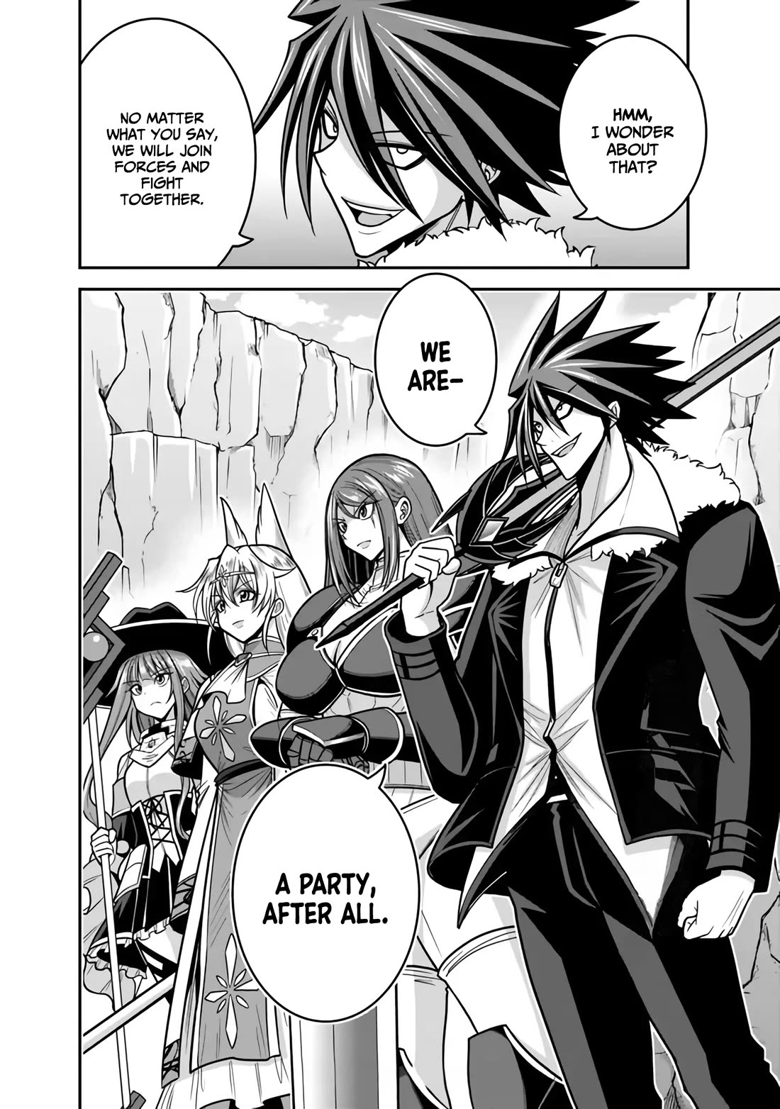 Kujibiki Tokushou Musou Harem-ken Chapter 47 page 33 - Chapter 47: Head-on Clash! Ultimate Devilish Sword Vs. The Power of Bond!