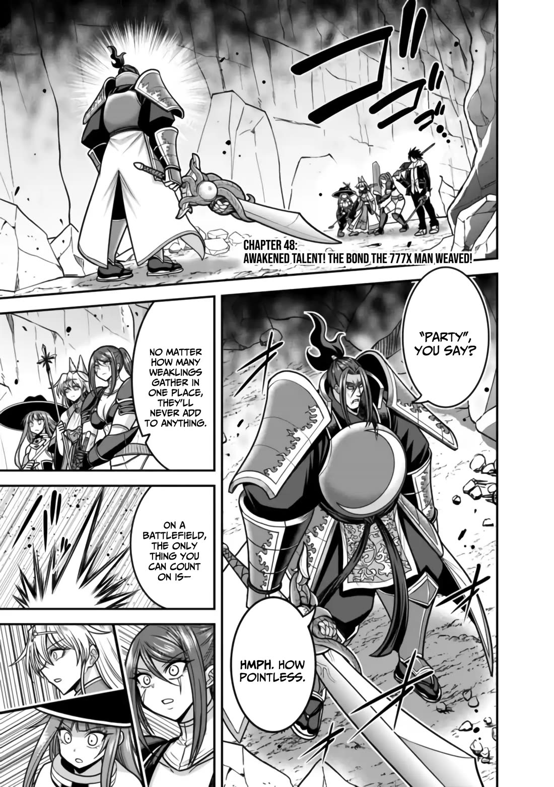 Kujibiki Tokushou Musou Harem-ken Chapter 48 page 2 - Chapter 48: Awakened talent! The Bond The 777x Man Weaved!