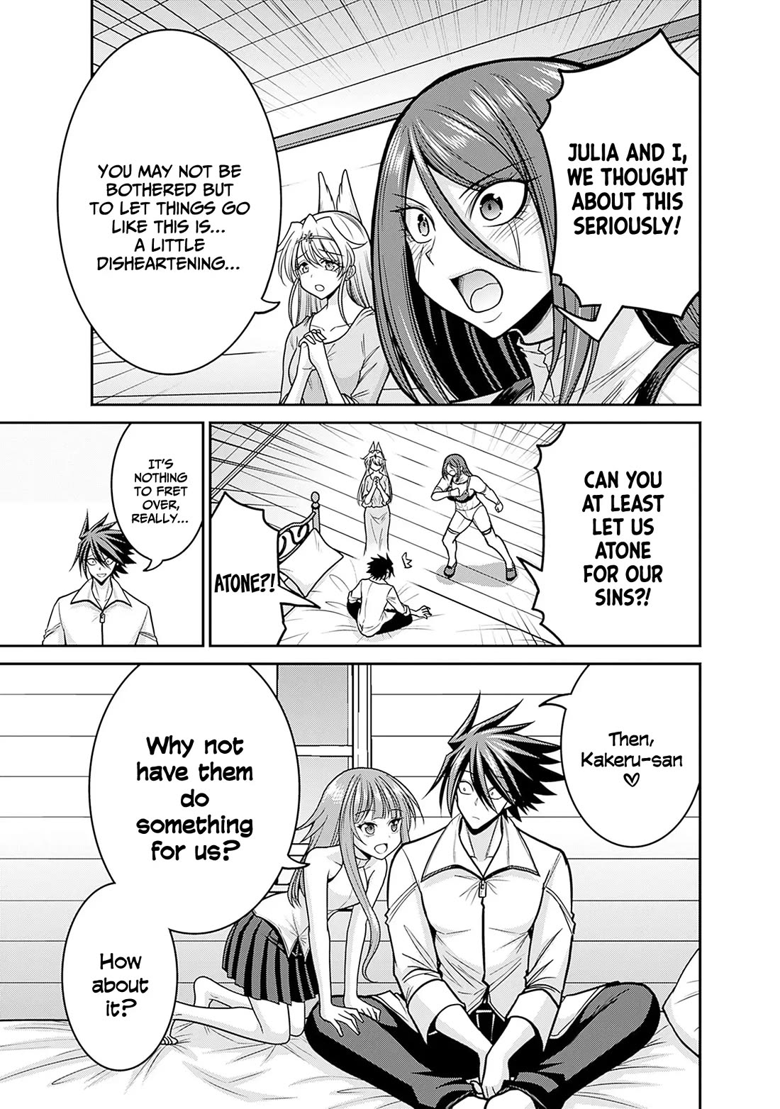 Kujibiki Tokushou Musou Harem-ken Chapter 49 page 10 - Chapter 49: The strong discovers The Power of Bond and Love