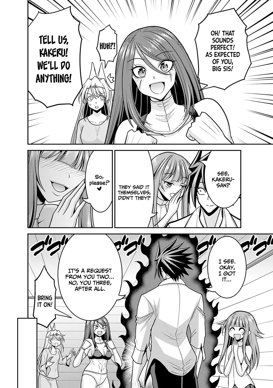 Kujibiki Tokushou Musou Harem-ken Chapter 49 page 11 - Chapter 49: The strong discovers The Power of Bond and Love