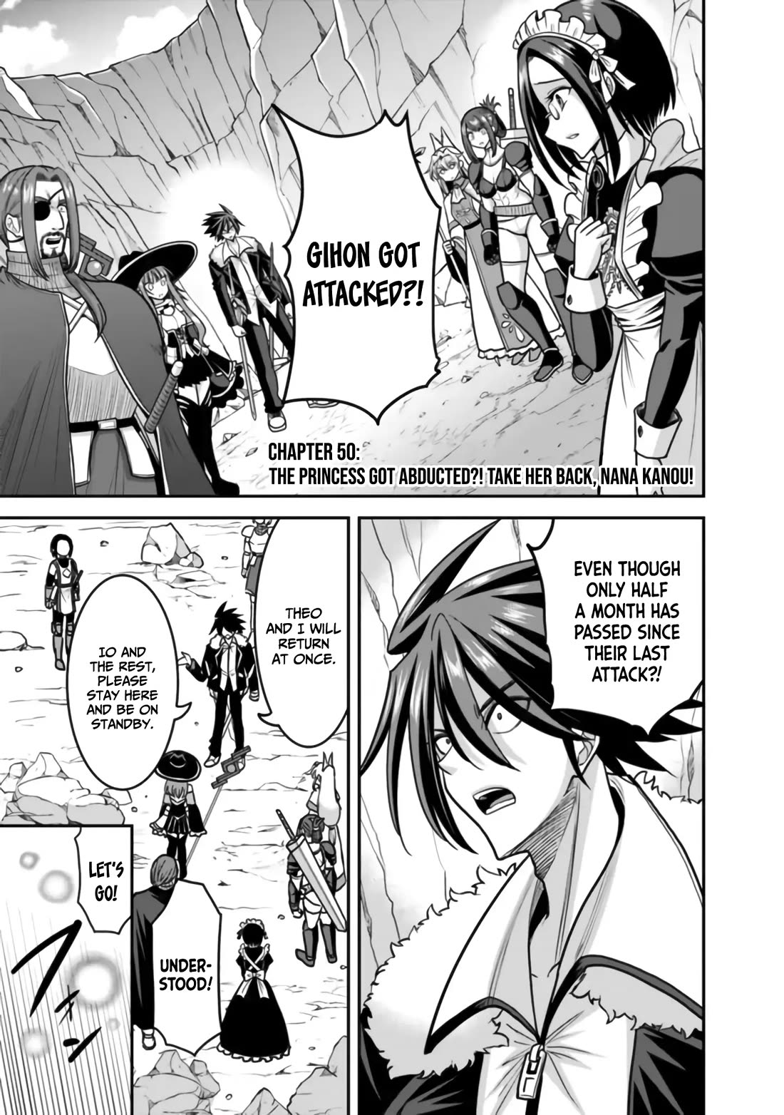 Kujibiki Tokushou Musou Harem-ken Chapter 50 page 2 - Chapter 50: The princess got abducted?! Take her back, Nana Kanou!