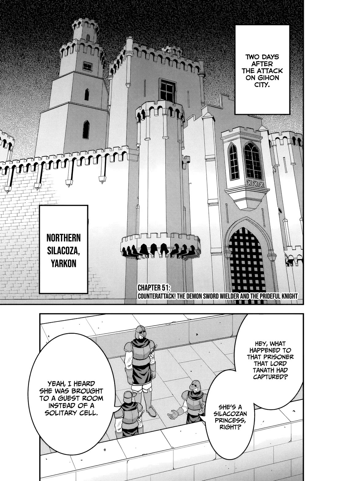 Kujibiki Tokushou Musou Harem-ken Chapter 51 page 2 - Chapter 51: Counterattack! The Demon Sword Wielder and The Prideful Knight