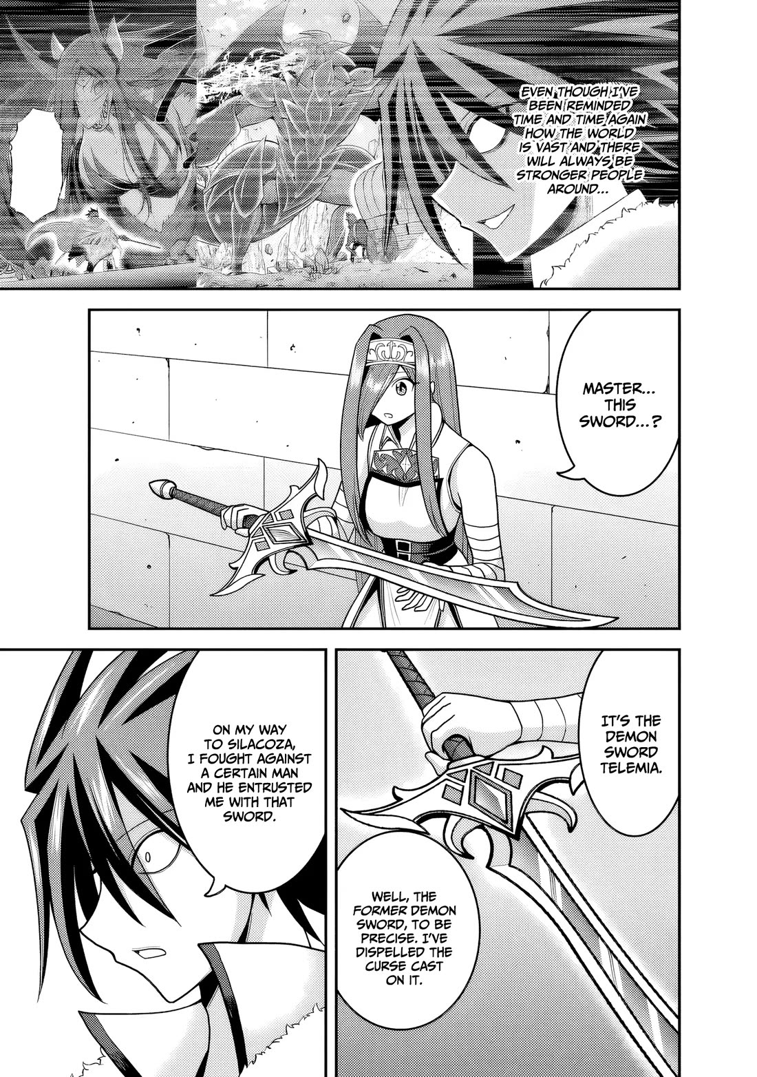 Kujibiki Tokushou Musou Harem-ken Chapter 52 page 4 - Chapter 52: Hole Sword Telemia, The Sword that cuts all evil!