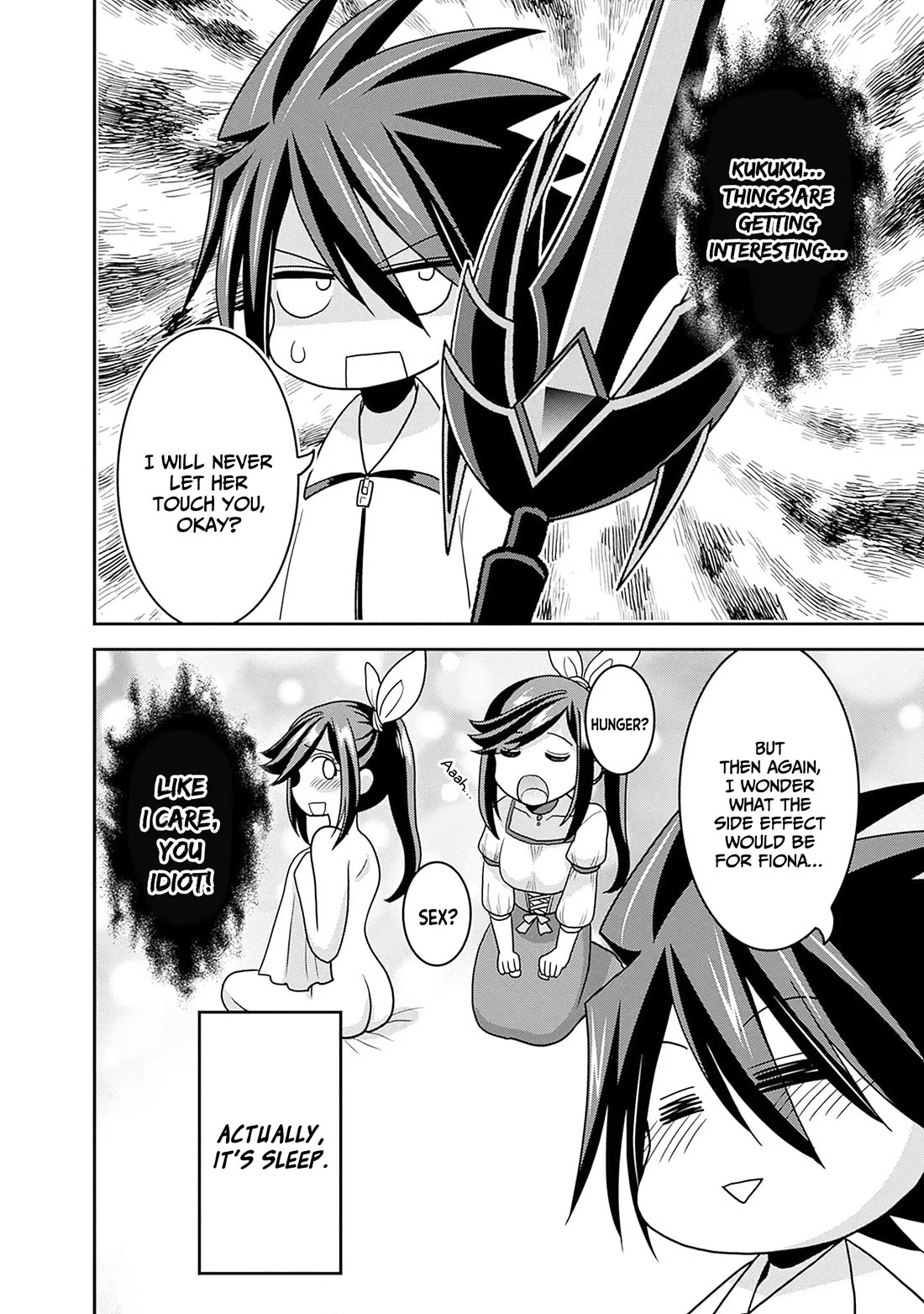 Kujibiki Tokushou Musou Harem-ken Chapter 54.5 page 5 - Chapter 54.5: Bittersweet... The bond The Magic sword Eleanor forged?!